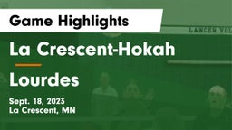 La Crescent-Hokah  vs Lourdes  Game Highlights - Sept. 18, 2023