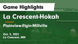 La Crescent-Hokah  vs Plainview-Elgin-Millville  Game Highlights - Oct. 3, 2023