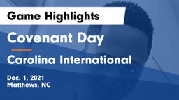 Covenant Day  vs Carolina International Game Highlights - Dec. 1, 2021