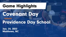 Covenant Day  vs Providence Day School Game Highlights - Jan. 24, 2022