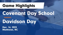 Covenant Day School vs Davidson Day  Game Highlights - Dec. 16, 2023
