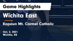 Wichita East  vs Kapaun Mt. Carmel Catholic  Game Highlights - Oct. 2, 2021