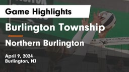 Burlington Township  vs Northern Burlington   Game Highlights - April 9, 2024