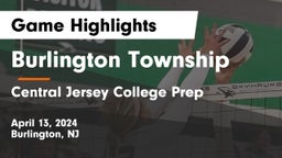 Burlington Township  vs Central Jersey College Prep Game Highlights - April 13, 2024
