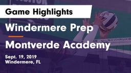 Windermere Prep  vs Montverde Academy Game Highlights - Sept. 19, 2019