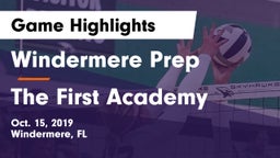 Windermere Prep  vs The First Academy Game Highlights - Oct. 15, 2019