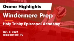 Windermere Prep  vs Holy Trinity Episcopal Academy Game Highlights - Oct. 8, 2022