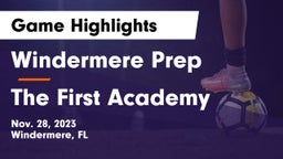 Windermere Prep  vs The First Academy Game Highlights - Nov. 28, 2023
