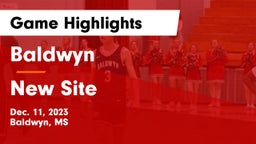 Baldwyn  vs New Site  Game Highlights - Dec. 11, 2023