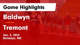 Baldwyn  vs Tremont   Game Highlights - Jan. 5, 2024
