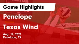 Penelope  vs Texas Wind Game Highlights - Aug. 14, 2021