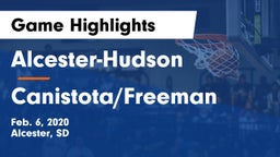 Alcester-Hudson  vs Canistota/Freeman  Game Highlights - Feb. 6, 2020