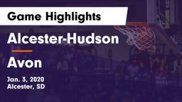 Alcester-Hudson  vs Avon  Game Highlights - Jan. 3, 2020