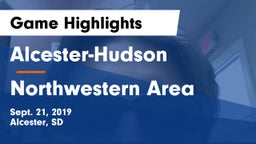 Alcester-Hudson  vs Northwestern Area  Game Highlights - Sept. 21, 2019