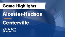 Alcester-Hudson  vs Centerville Game Highlights - Oct. 5, 2019