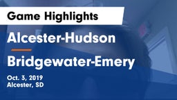 Alcester-Hudson  vs Bridgewater-Emery Game Highlights - Oct. 3, 2019