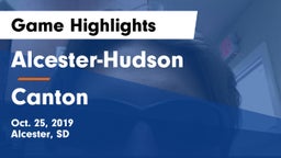 Alcester-Hudson  vs Canton  Game Highlights - Oct. 25, 2019