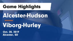 Alcester-Hudson  vs Viborg-Hurley Game Highlights - Oct. 28, 2019