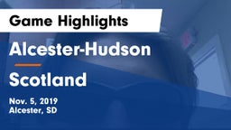 Alcester-Hudson  vs Scotland  Game Highlights - Nov. 5, 2019