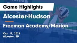 Alcester-Hudson  vs Freeman Academy/Marion Game Highlights - Oct. 19, 2021
