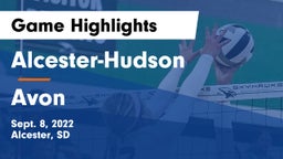 Alcester-Hudson  vs Avon  Game Highlights - Sept. 8, 2022