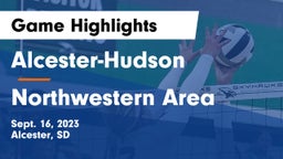 Alcester-Hudson  vs Northwestern Area  Game Highlights - Sept. 16, 2023