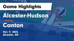 Alcester-Hudson  vs Canton  Game Highlights - Oct. 9, 2023