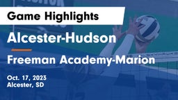 Alcester-Hudson  vs Freeman Academy-Marion Game Highlights - Oct. 17, 2023