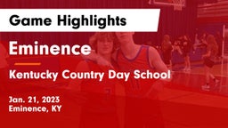 Eminence  vs Kentucky Country Day School Game Highlights - Jan. 21, 2023