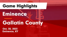 Eminence  vs Gallatin County  Game Highlights - Oct. 30, 2023