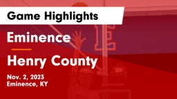Eminence  vs Henry County  Game Highlights - Nov. 2, 2023