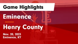 Eminence  vs Henry County  Game Highlights - Nov. 20, 2023