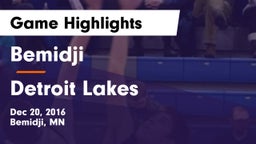 Bemidji  vs Detroit Lakes  Game Highlights - Dec 20, 2016