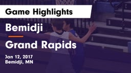 Bemidji  vs Grand Rapids  Game Highlights - Jan 12, 2017