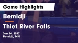 Bemidji  vs Thief River Falls  Game Highlights - Jan 26, 2017