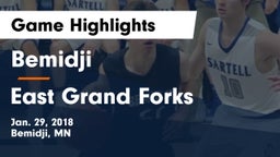 Bemidji  vs East Grand Forks  Game Highlights - Jan. 29, 2018