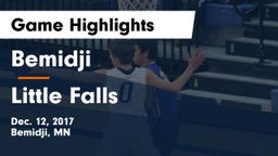 Bemidji  vs Little Falls Game Highlights - Dec. 12, 2017
