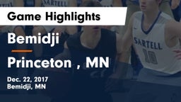 Bemidji  vs Princeton , MN Game Highlights - Dec. 22, 2017