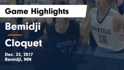 Bemidji  vs Cloquet  Game Highlights - Dec. 23, 2017
