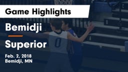 Bemidji  vs Superior  Game Highlights - Feb. 2, 2018