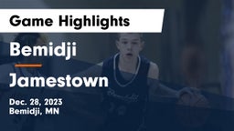 Bemidji  vs Jamestown  Game Highlights - Dec. 28, 2023