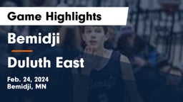 Bemidji  vs Duluth East  Game Highlights - Feb. 24, 2024