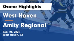 West Haven  vs Amity Regional  Game Highlights - Feb. 26, 2024
