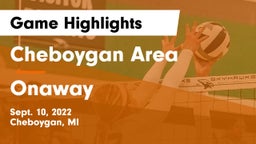 Cheboygan Area  vs Onaway Game Highlights - Sept. 10, 2022