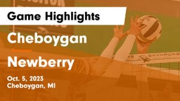 Cheboygan  vs Newberry Game Highlights - Oct. 5, 2023