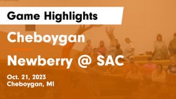 Cheboygan  vs Newberry @ SAC Game Highlights - Oct. 21, 2023