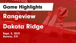 Rangeview  vs Dakota Ridge  Game Highlights - Sept. 3, 2019