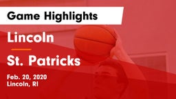 Lincoln  vs St. Patricks Game Highlights - Feb. 20, 2020