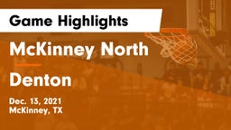 McKinney North  vs Denton  Game Highlights - Dec. 13, 2021