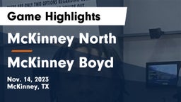 McKinney North  vs McKinney Boyd  Game Highlights - Nov. 14, 2023